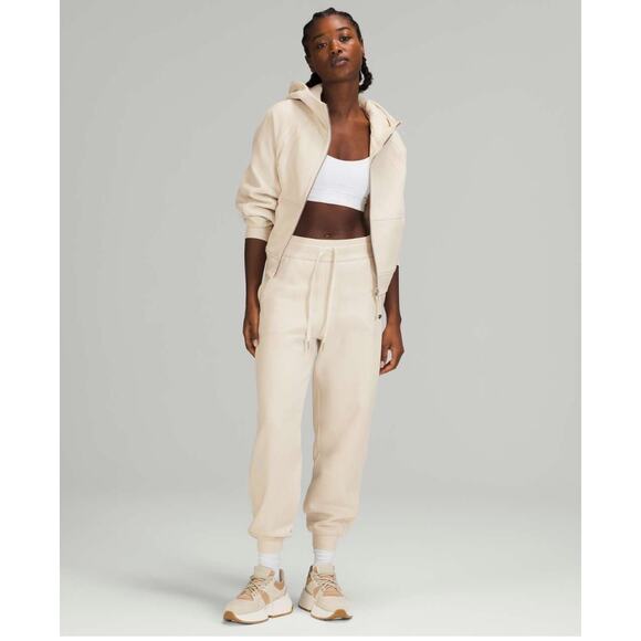 LULULEMON SCUBA JOGGER RELAXED HIGH -RISE WHITE OPAL WOMEN SIZE 6 - Picture 2 of 15